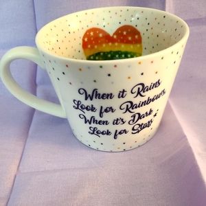 Cooksmart "When It rains look for Rainbows,when it's dark look for stars" coffee